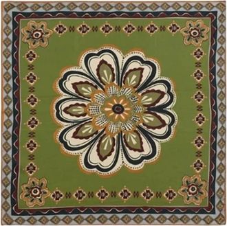 Johnny Was Womens Kesia Neck Scarf In Olive Green
