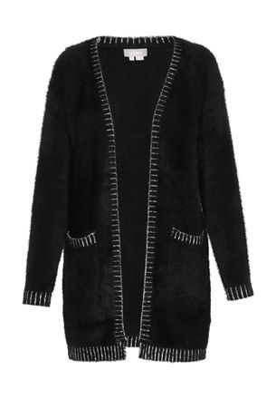 Usha Vest Dames zwart en wit