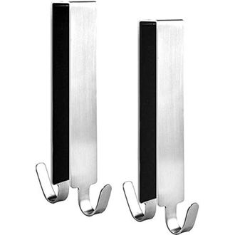 OEM Juego De Dos Ganchos Para Puerta De Ducha Sin Marco, Toallero Doble Para El Ba&ntilde;o, Instalaci&oacute;n F&aacute;cil Y Estable - Crezuo