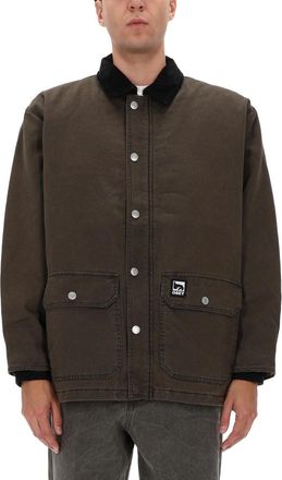 Obey Dark Brown Norton Barn Cotton Coat