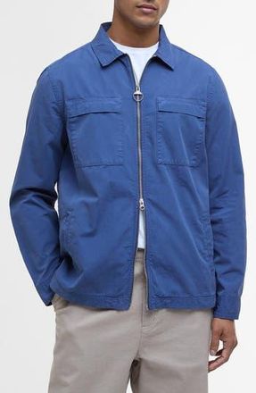 Barbour Glendale Zip Overshirt in Oceana at Nordstrom Rack, Size Medium