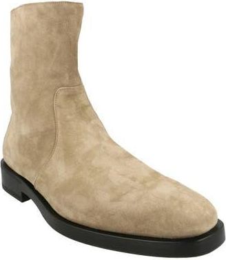 Ferragamo Gerald Side Zip Boot in Bone at Nordstrom Rack, Size 9.5
