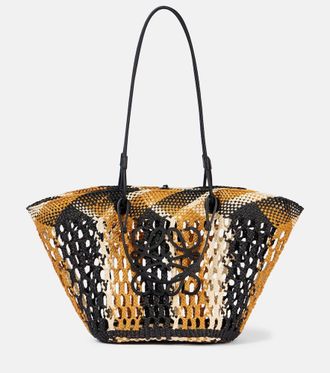 トートバッグ CHLOE WOODY LARGE SHOPPING BAG Chloe Large Woody Canvas Tote | eBay