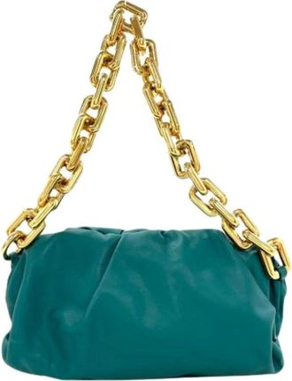Bottega Veneta Pre-owned Shoulder Bags, female, Green, Size: ONE SIZE Pre-owned Vintage Shoulder Bag