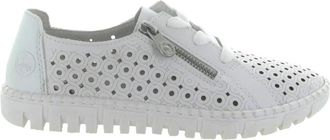 Rieker Teriyaki Schoenen - Dames - Sneakers - Wit - 41 EU - Schoenen