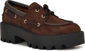 Nine West Kerisa Lug Sole Loafer in Dark Brown 200 at Nordstrom Rack, Size 6.5