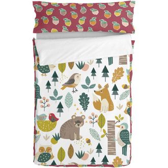 Hf Living Saco N&oacute;rdico Con Relleno Happyfriday Moshi Moshi Harvestwood Multicolor 105 X 200 Cm