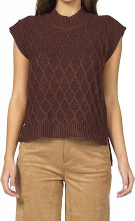 Dear John Denim Briana Sweater Vest In Cappuccino