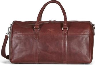 Howard London Victor Weekendtas - Heren - Weekendtassen - Bruin - ONE Size - Leer - Tassen