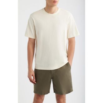 Nordstrom Slub Cotton Crewneck T-Shirt in Yellow Pale at Nordstrom, Size Xxx-Large