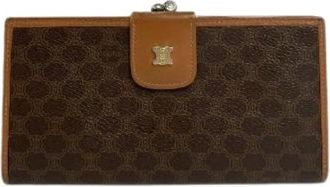Celine Pre-owned Wallets, female, Brown, Size: ONE SIZE Pre-owned Triomphe Monogram Vintage Wallet