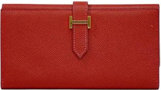 Herm&egrave;s Pre-owned Wallets, female, Red, Size: ONE SIZE Pre-owned Bearn Wallet