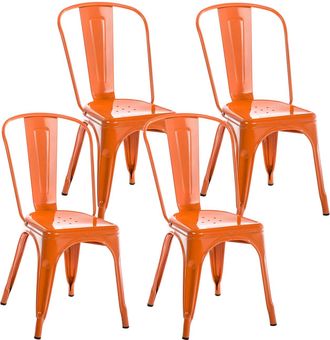 Clp Clp - Juego De 4 Sillas Benedikt Naranja