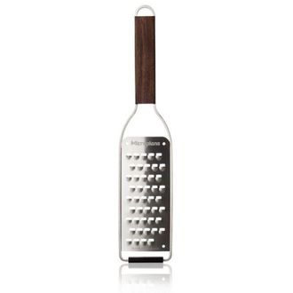 None Microplane Serie Master Rallador Extragrueso, Acero Inoxidable, Marr&oacute;n, 1.60x32x10 Cm