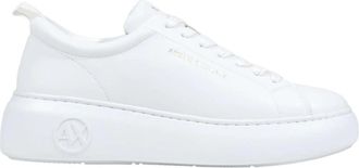 A|X Armani Exchange Leather Sneakers - Dames - Sneakers - Wit - 41 EU - Leer - Schoenen