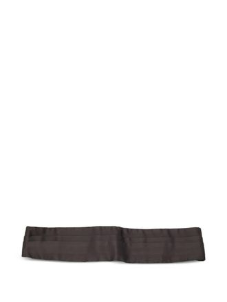 Prada satin buckle cummerbund - Black