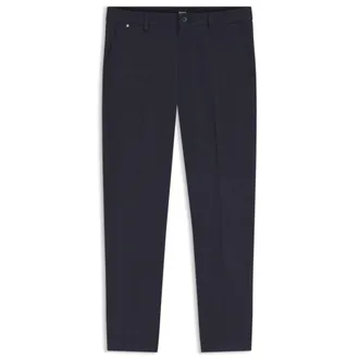 BOSS Modern-fit pants in stretch-cotton twill