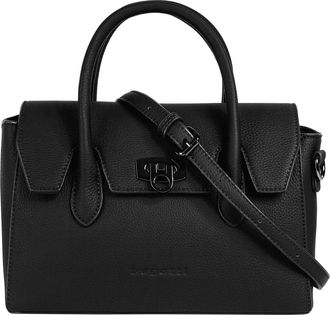 Bugatti Henkeltasche BUGATTI IRIA, Damen, Gr. B/H/T: 26cm x 17cm x 12cm onesize, schwarz, Polyurethan (PU), clean, Taschen Henkeltasche