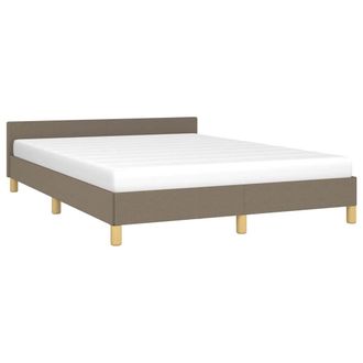 vidaXL Cama Sin Colch&oacute;n Tela Gris Taupe 140x200 Cm Vidaxl
