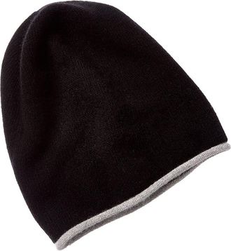 Portolano Slouchy Contrast Color Cashmere Hat