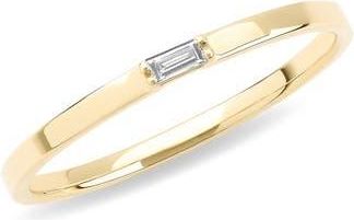 Lana Jewelry 14K Gold Solo Baguette Diamond Ring in Yellow Gold at Nordstrom, Size 6