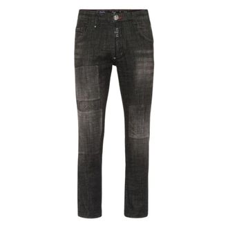 Philipp Plein Skinny Broek - Heren - Jeans - Grijs - Maat: W31 Katoen