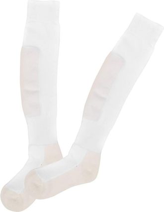 Supvox Athletic Socks Cotton School Uniform Socks Protective Fencing Stockings for Sports White