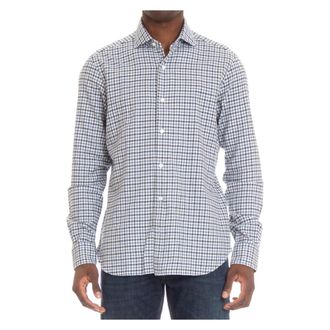 Barba Blouses & Shirts - Heren - Casual Overhemden - Veelkleurig - 2XL - Katoen - Overhemden