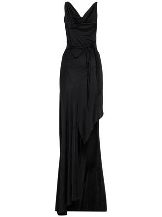 オールインワン・サロペット Dsquared2 Short Dress With Padded Shoulders Puff One Shoulder Dress