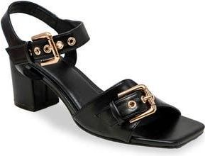 Chase + Chloe by Intouch Footwear Darwyn Double Buckle Sandal in Black at Nordstrom Rack, Size 5.5