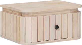 vidaXL Armario De Noche Hecho A Mano Blanco 40 X 30 X 20 Cm Vidaxl