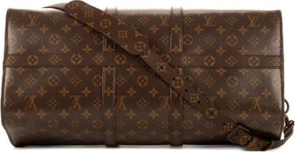 Louis Vuitton Valigia Nebula Keepall Bandouliere 50 Monogrammed - Marrone