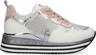 Renato Garini Womens Comfort Fashion Sneaker In Silver