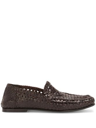 Dolce & Gabbana Slippers in pelle di capra - Marrone
