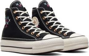 Converse Chuck Taylor All Star Lift High Top Sneaker in Black/Egret/Gold at Nordstrom Rack, Size 10.5