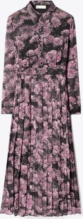 Tory Burch Womens Printed Pleated Silk Dress, size 8
