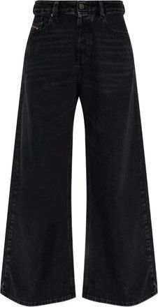 Diesel Wide Jeans - Dames - Loose Fit Jeans - Zwart - W27 - Jeans