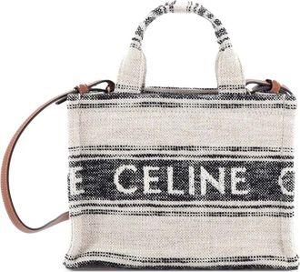 Celine Cabas Thais Printed Canvas Small tote bag - Beige