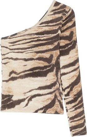 BASERANGE Speck Top - Dames - Longsleeves - Bruin - M - Bamboe - Tops