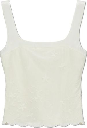 Poss&eacute; Cove Bodice - Dames - Tops zonder mouwen - Beige - L - Katoen - Tops
