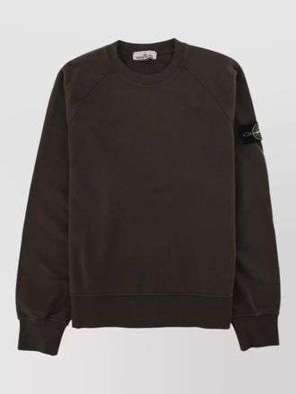 Stone Island cotton raglan-sleeve sweatshirt