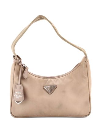 Prada Re-Edition 2000 Tessuto Mini hobo bag - Neutrals