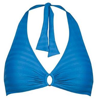 Lidea Linear Code Halter Bikini Top Bikini-Top f&uuml;r Damen | blau