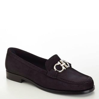 Ferragamo Gancini Ornament Loafers, Size 7 C