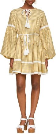 Avec Les Filles Printed Mini Prairie Dress