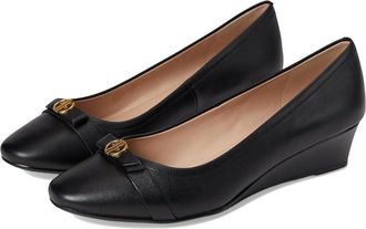Cole Haan Malta Wedge 40 mm Womens Shoes Black Leather : 10.5 B - Medium