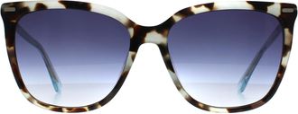 Calvin Klein Butterfly Womens Aqua Tortoise Blue Gradient CK22532S - One Size