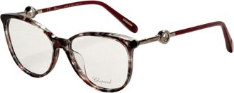 Chopard Womens 55 mm Purple Tortoise Opticals VCH283S550775