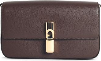 Furla Iridea S Schoudertas in espressokleur leer