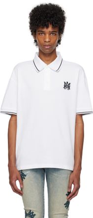 Tシャツ・カットソー AMIRI Men Polo Shirts AMJYTE1074WHITE White Men's Amiri Polo Shirts - up to −73% | Stylight